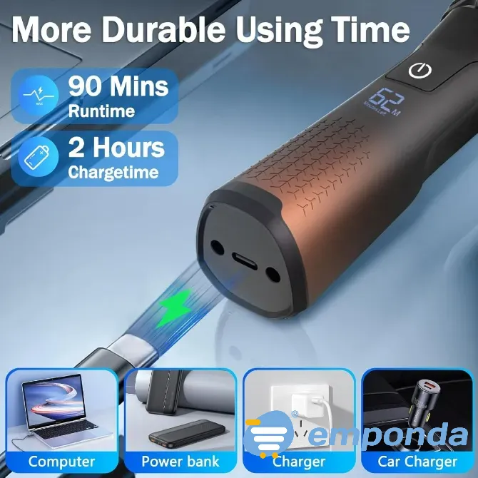 Afeitadora Rasuradora Portátil Shaver Magnética Recargable Floresta - imagen 5