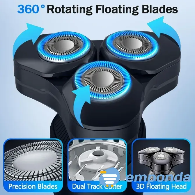 Afeitadora Rasuradora Portátil Shaver Magnética Recargable Floresta - imagen 7