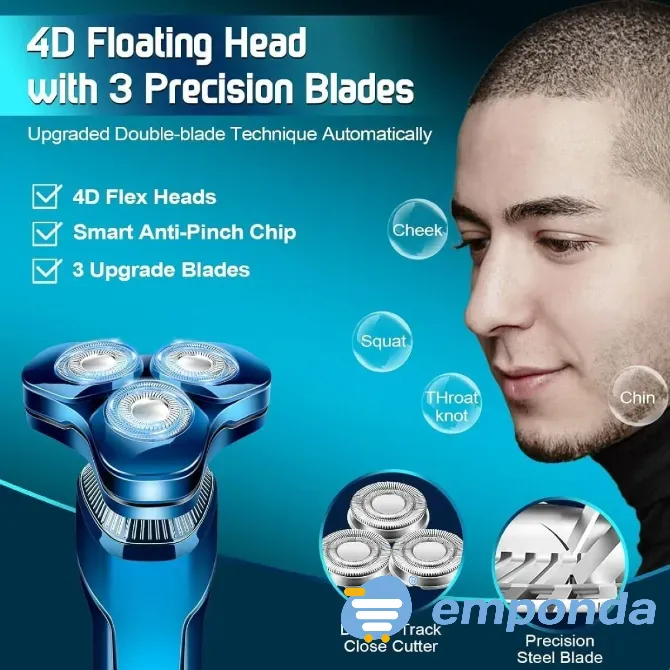 Afeitadora Rasuradora Portátil Shaver Magnética Recargable Floresta - imagen 4