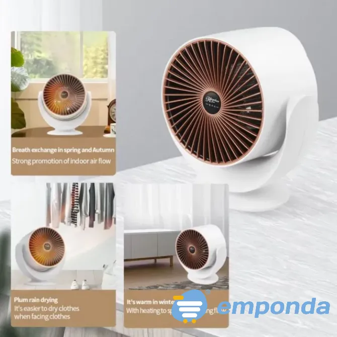 Caloventor Calefactor Portátil 220v De Mesa Invierno Calor Floresta - imagen 4