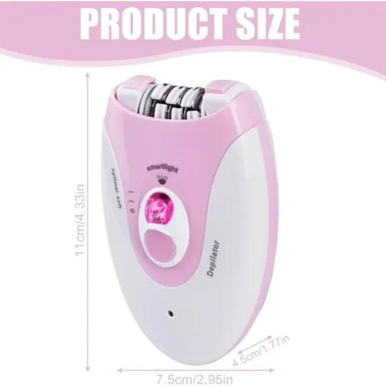 Depiladora Moderna Con Luz Led 2 Velocidades Facial Corporal Floresta