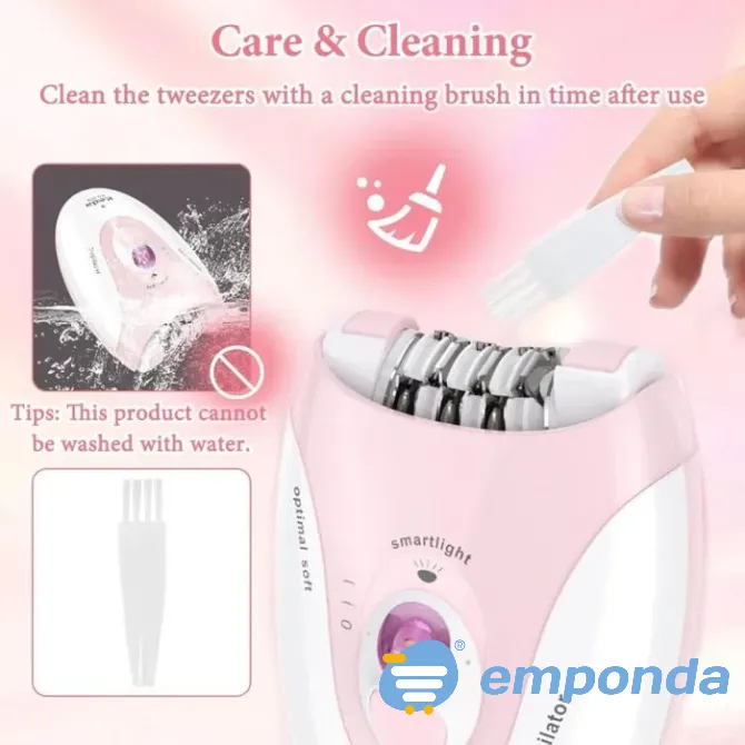 Depiladora Moderna Con Luz Led 2 Velocidades Facial Corporal Floresta - imagen 2