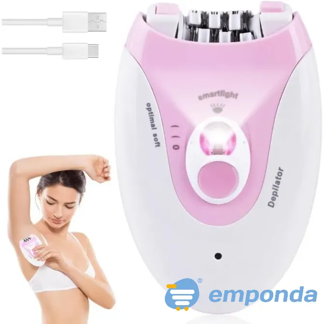 Depiladora Moderna Con Luz Led 2 Velocidades Facial Corporal Floresta - imagen 1