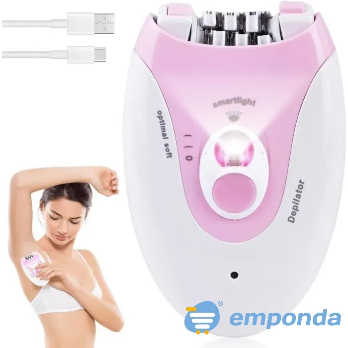 Depiladora Moderna Con Luz Led 2 Velocidades Facial Corporal Floresta - imagen 1