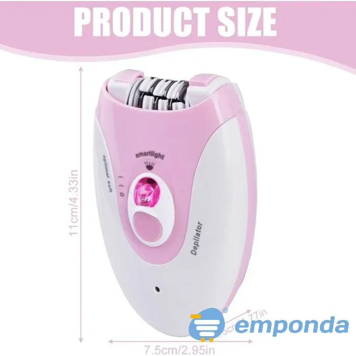 Depiladora Moderna Con Luz Led 2 Velocidades Facial Corporal Floresta - imagen 5