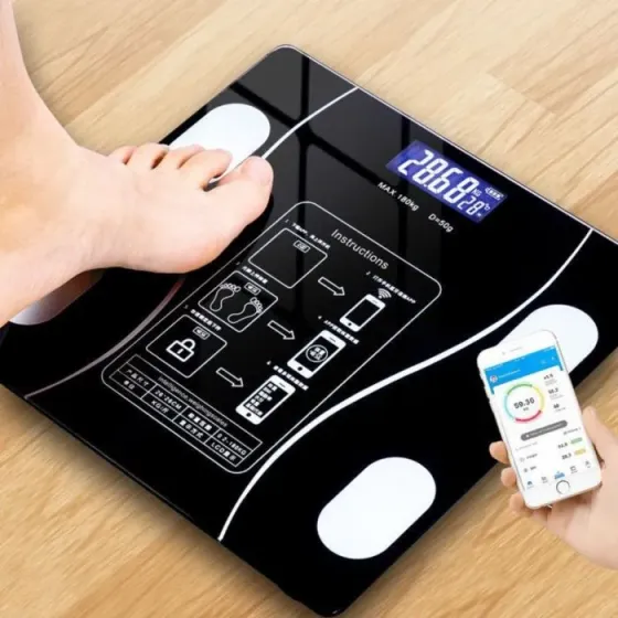 Balanza De Baño Personal Digital Bluetooth Floresta
