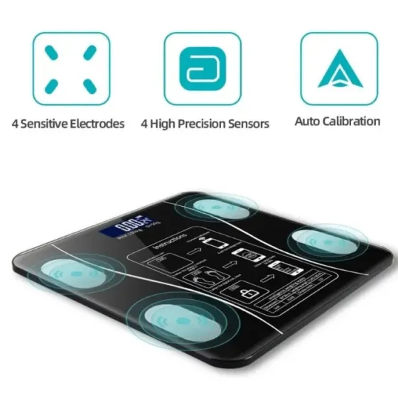Balanza De Baño Personal Digital Bluetooth Floresta