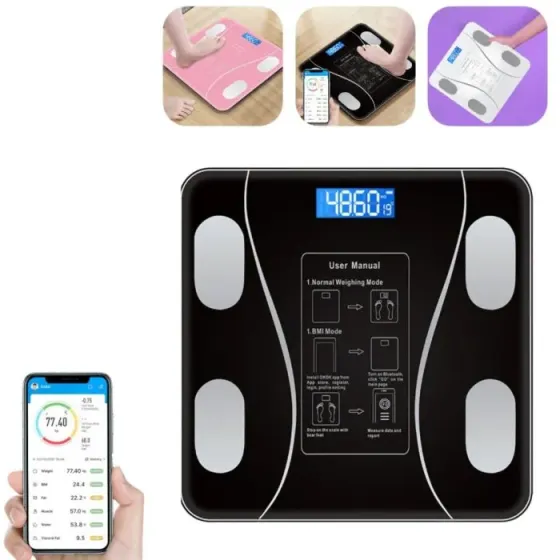 Balanza De Baño Personal Digital Bluetooth Floresta