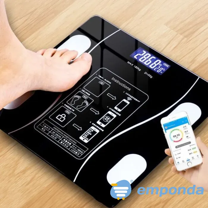 Balanza De Baño Personal Digital Bluetooth Floresta - imagen 1