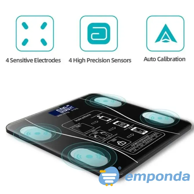 Balanza De Baño Personal Digital Bluetooth Floresta - imagen 3