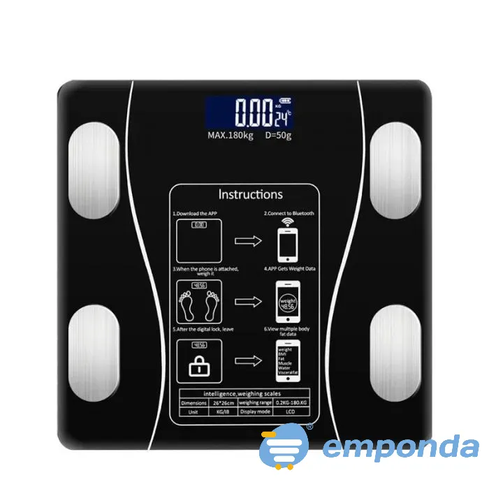 Balanza De Baño Personal Digital Bluetooth Floresta - imagen 7