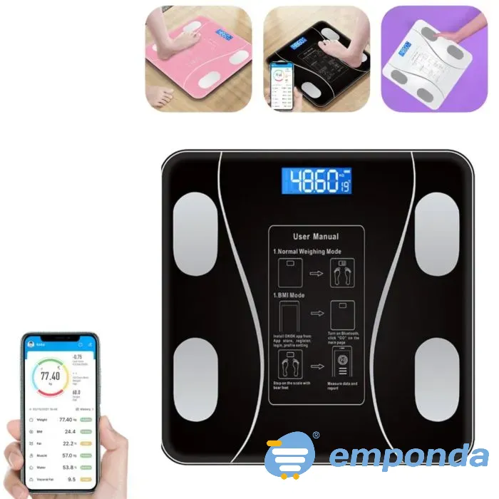 Balanza De Baño Personal Digital Bluetooth Floresta - imagen 6