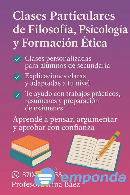 Profesora de filosofía Formosa ciudad - imagen 1