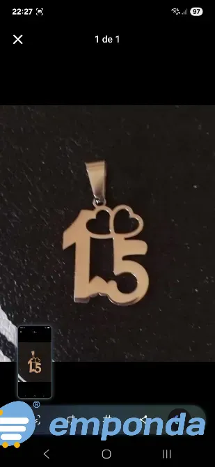 Collar 15 años acero quirúrgico La Matanza - imagen 2