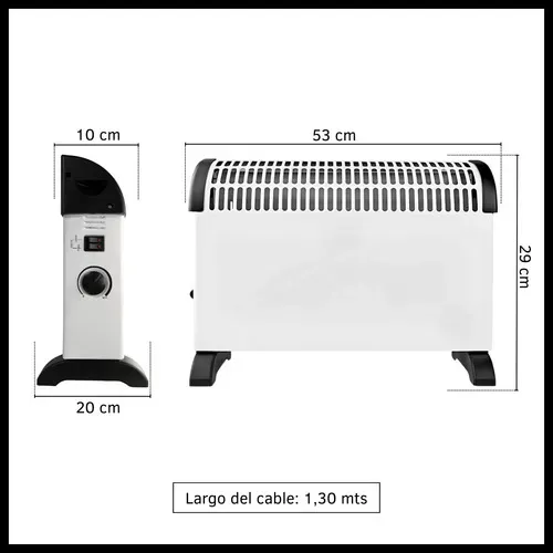 Calefactor Eléctrico Convector Con Term Floresta