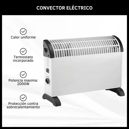Calefactor Eléctrico Convector Con Term Floresta