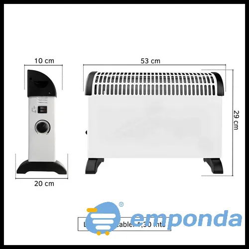 Calefactor Eléctrico Convector Con Term Floresta - imagen 2