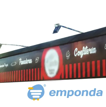 Cartel de lona con bastidor para sostener para panaderias de Lanús - imagen 4