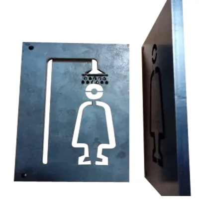 Cartelería de alta calidad con letras saliente 3d de chapa Lanús