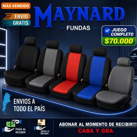 Fundas Cubre asiento de tela Villa General Mitre