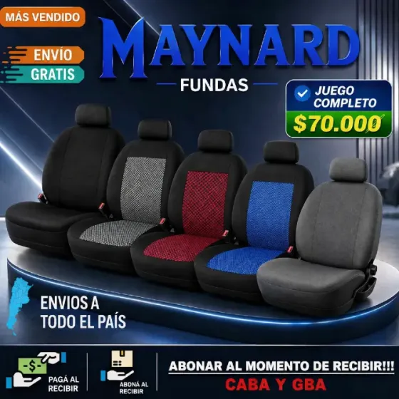 Fundas Cubre asiento de tela Villa General Mitre