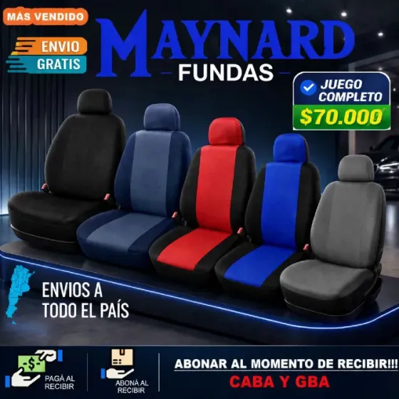 Fundas Cubre asiento de tela Villa General Mitre