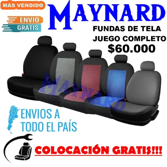 Fundas Cubre asiento de tela Villa Crespo