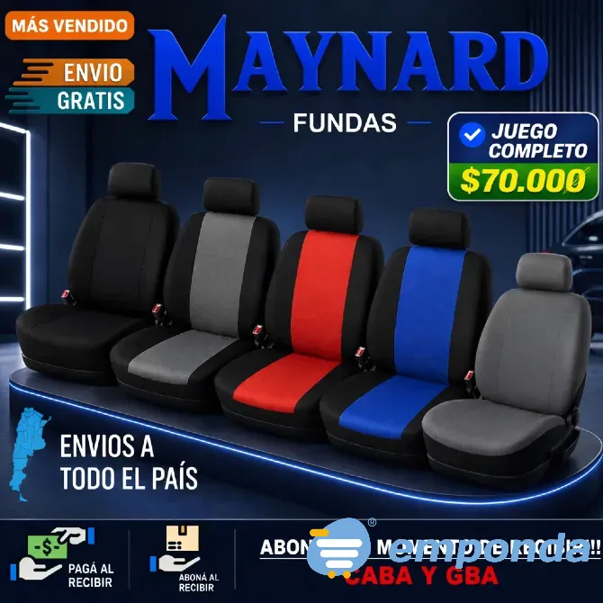 Fundas Cubre asiento de tela Villa General Mitre - imagen 4