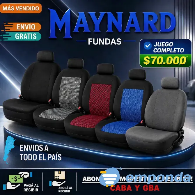 Fundas Cubre asiento de tela Villa General Mitre - imagen 1