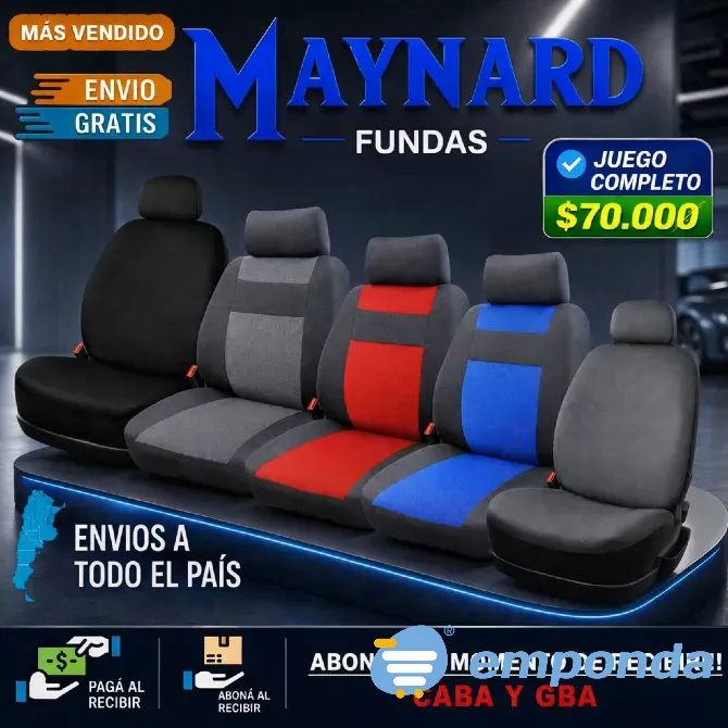 Fundas Cubre asiento de tela Villa General Mitre - imagen 2