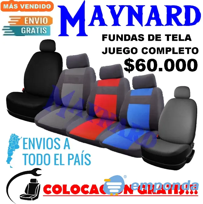 Fundas Cubre asiento de tela Villa Crespo - imagen 1