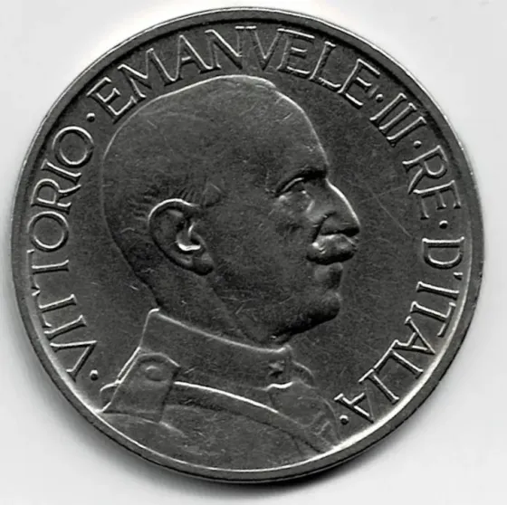 Moneda de italia 2 liras 1924 xf +++++ Villa Crespo