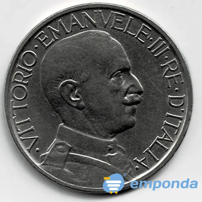 Moneda de italia 2 liras 1924 xf +++++ Villa Crespo - imagen 2