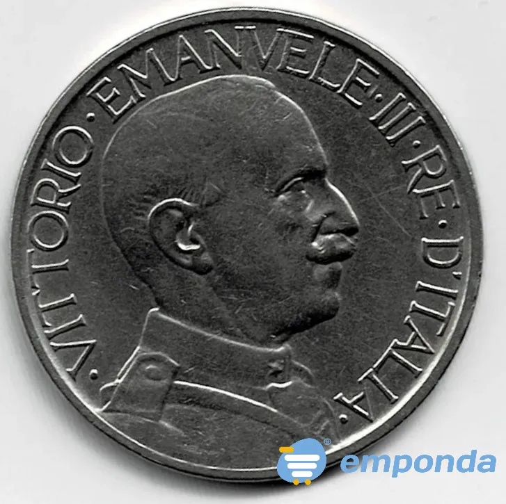 Moneda de italia 2 liras 1924 xf +++++ Villa Crespo - imagen 2