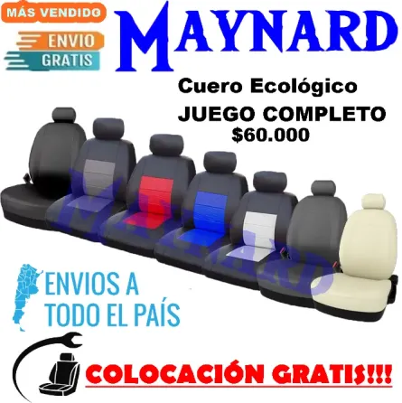 Fundas Cubre asiento de cuero ecologico Villa Crespo