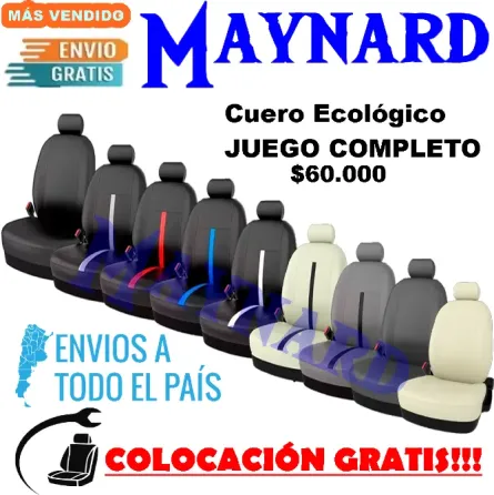 Fundas Cubre asiento de cuero ecologico Villa Crespo