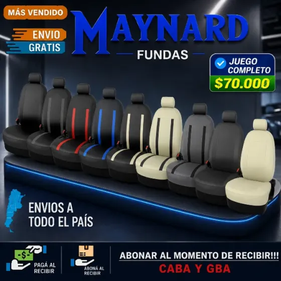 Fundas Cubre asiento de cuero ecológico Villa General Mitre