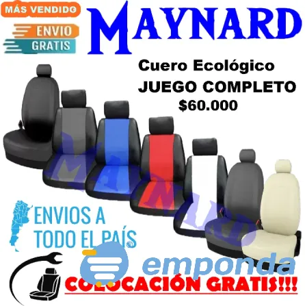 Fundas Cubre asiento de cuero ecologico Villa Crespo - imagen 1