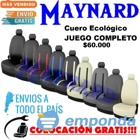 Fundas Cubre asiento de cuero ecologico Villa Crespo - imagen 3