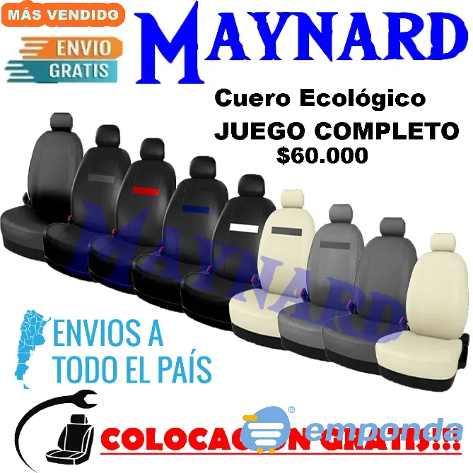 Fundas Cubre asiento de cuero ecologico Villa Crespo - imagen 4