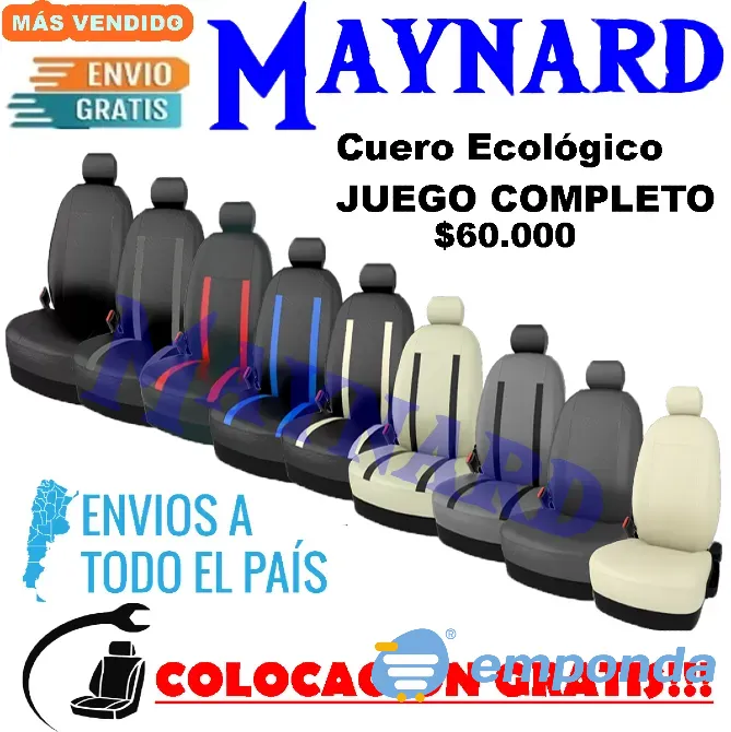 Fundas Cubre asiento de cuero ecologico Villa Crespo - imagen 3