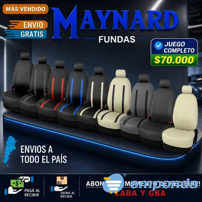 Fundas Cubre asiento de cuero ecológico Villa General Mitre - imagen 3