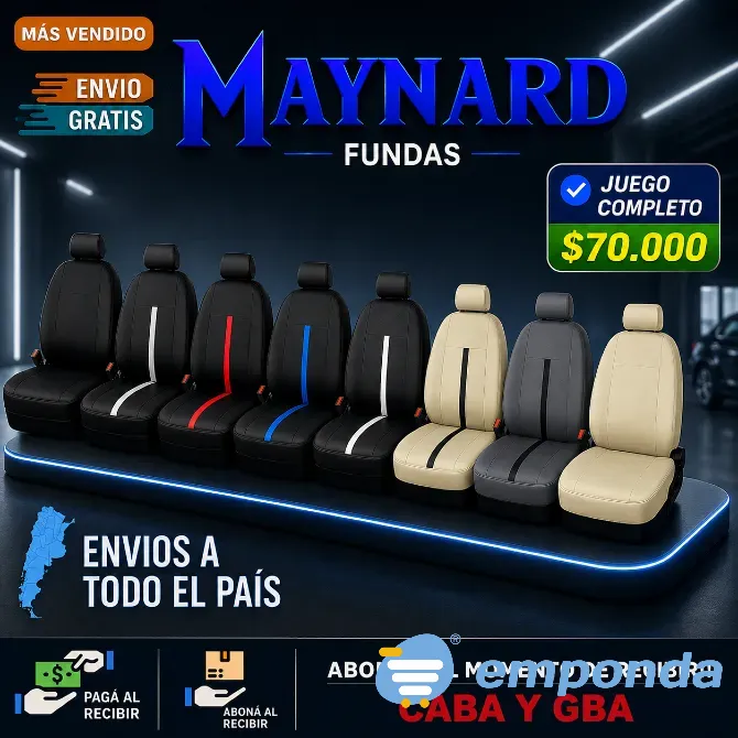 Fundas Cubre asiento de cuero ecológico Villa General Mitre - imagen 4