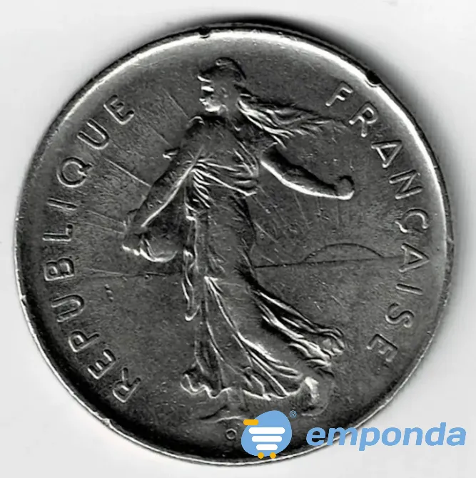 Moneda de francia 5 francos 1973 linda pieza Villa Crespo - imagen 1