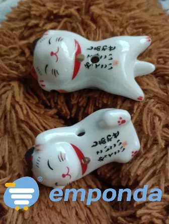 Porta sahumerios diseño de gato de la suerte Almagro - imagen 1