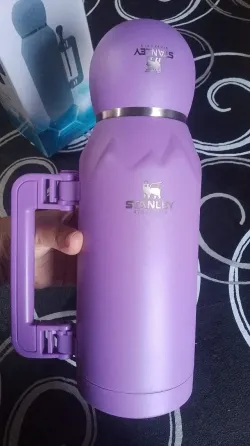 Termo 1.3 L + tapa matero 180 ml + bombilla Rosario