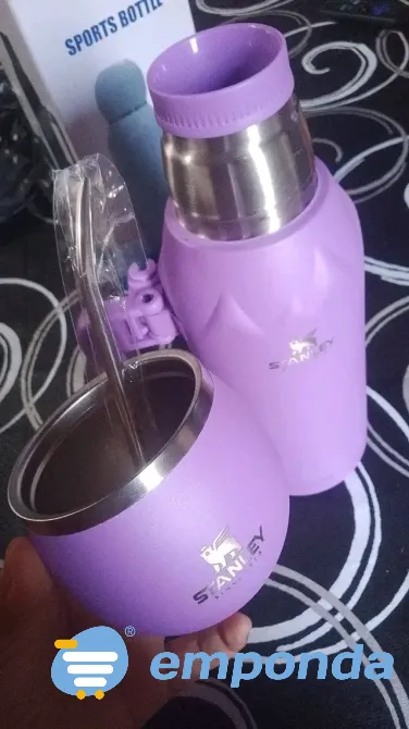 Termo 1.3 L + tapa matero 180 ml + bombilla Rosario - imagen 2