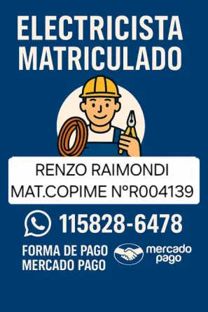 Electricista matriculado copime caba Balvanera