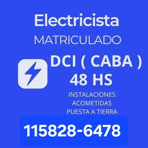 Electricista matriculado copime caba Balvanera