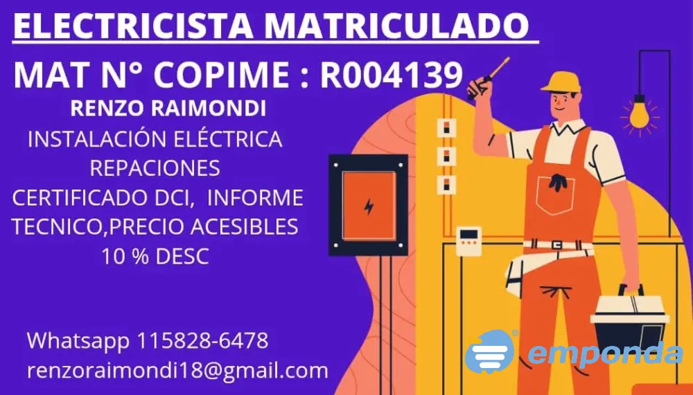 Electricista matriculado copime caba Balvanera - imagen 7